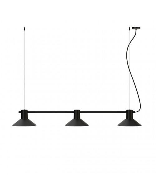 Zero Compose Metal Rails Linear 3 Pendant Lamp
